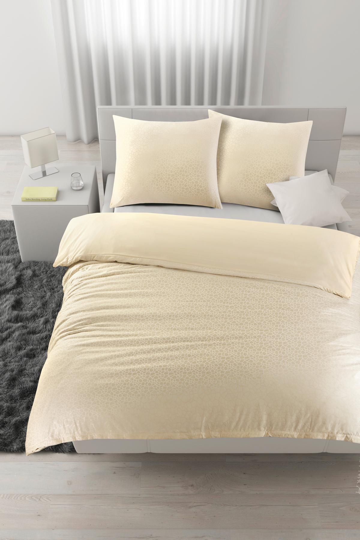 Lenjerie de pat Animal Neu cca. 200x220/2x50x70 cm - bej, Konventionell, textil (200/220cm) - Mömax