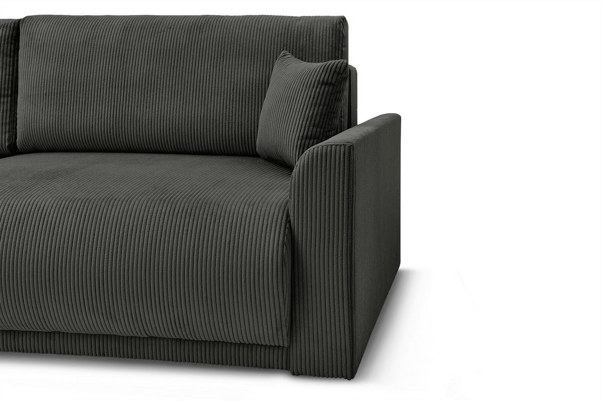 Kutna Garnitura Kim - crna, Moderno, drvo/tekstil (233/160cm) - Modern Living