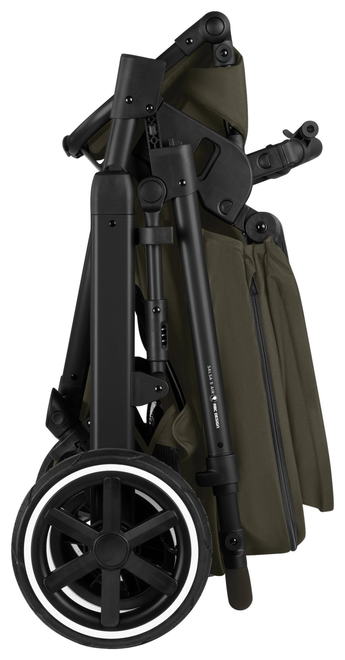 WÓZEK DZIECIĘCY SALSA 5 AIR - szarobrązowy, Basics (63/118/95.5cm) - ABC Design