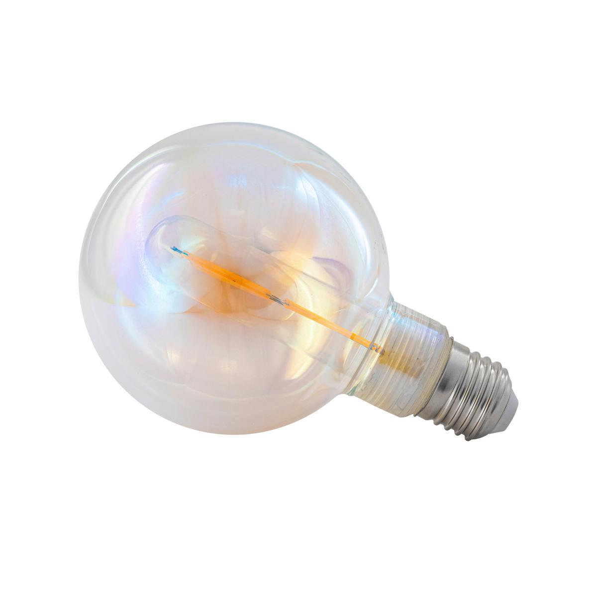 LED-Leuchtmittel Deko Perlmutt max. 5 Watt - Perlmutt, ROMANTIK / LANDHAUS, Glas/Metall (9,5/13,8cm) - Mömax