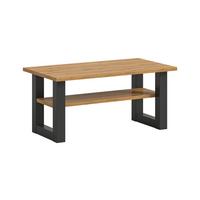 COUCHTISCH SEATTLE - Eiche Artisan/Grau, Design, Holzwerkstoff (90/42/50cm) - Livetastic