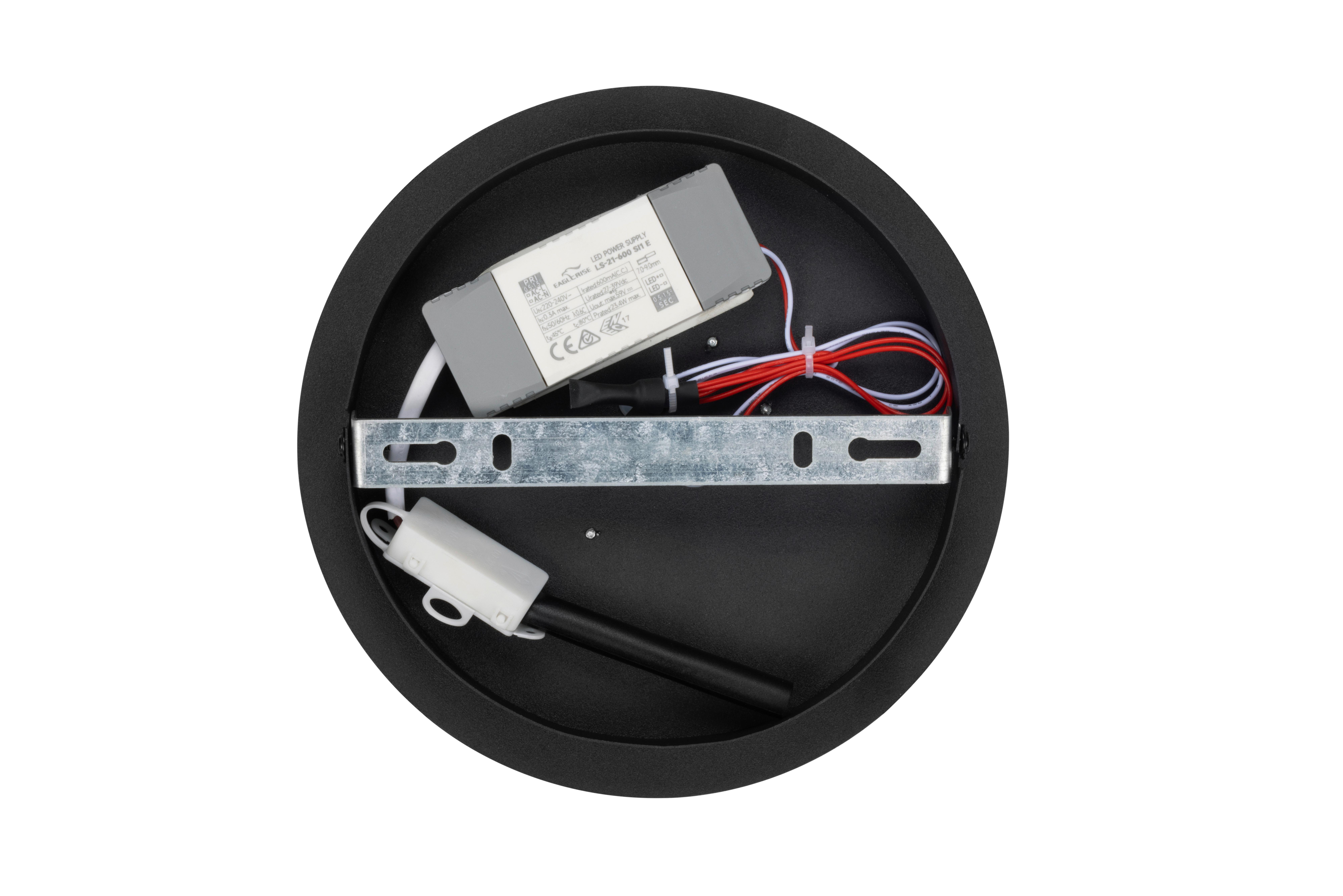 LED-TAKLAMPA SCHLEIFI - svart, Modern, metall/plast (58/34/5,5cm) - Mömax
