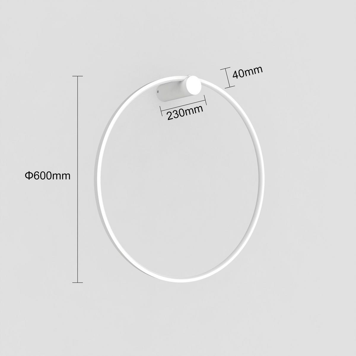 Wandleuchte Lp-999-1w S W Mirror - Weiss, Design, Metall (60/60/16cm)