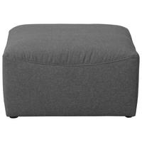 HOCKER LENA - Anthrazit, Design, Kunststoff/Textil (75/45/75cm) - Max Winzer