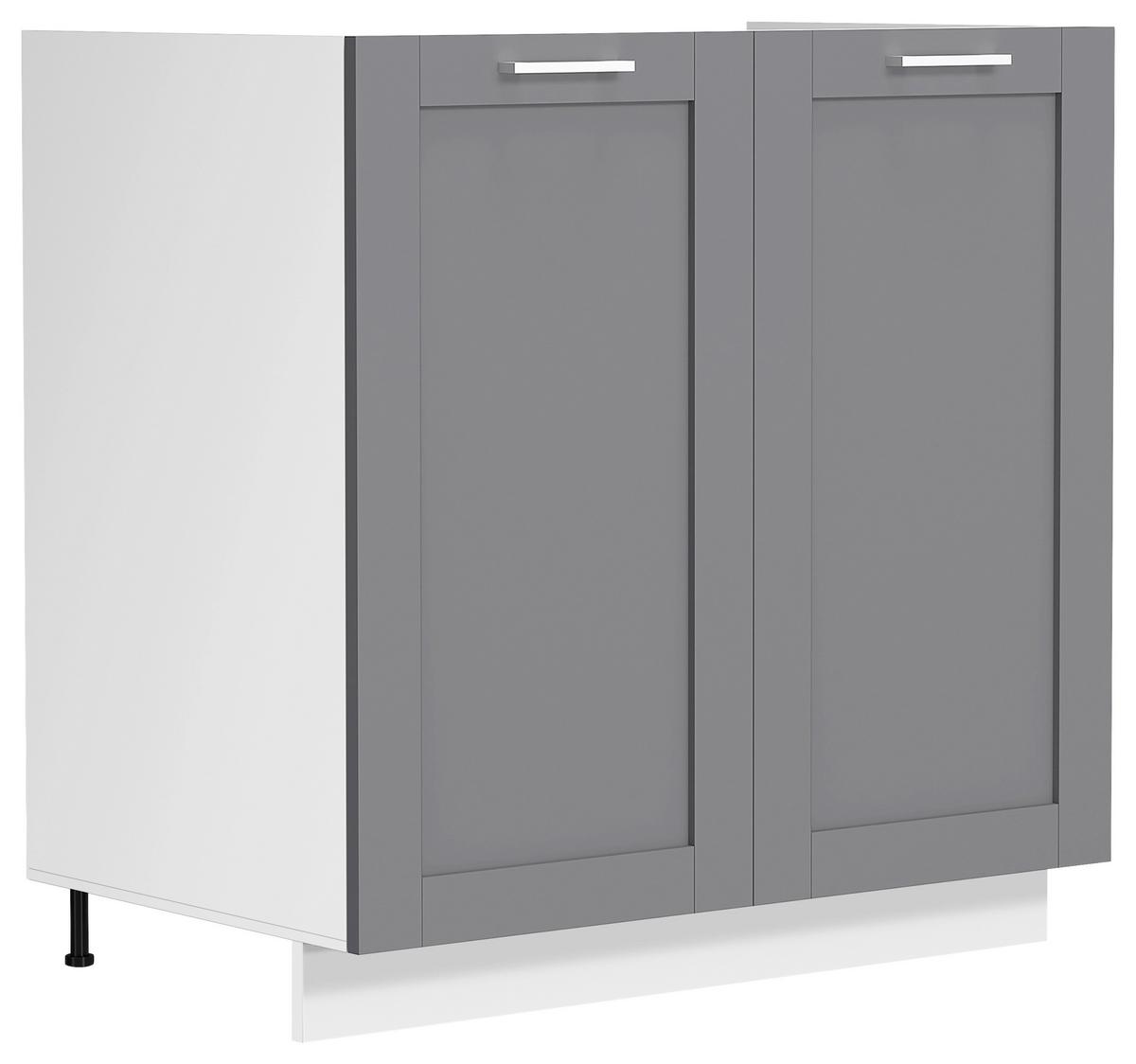 Spodnja Omarica Za Korito Colura, Bela, Antracit, Š 80cm - srebrne barve/bela, Trend, umetna masa/leseni material (80/82/46cm) - MID.YOU