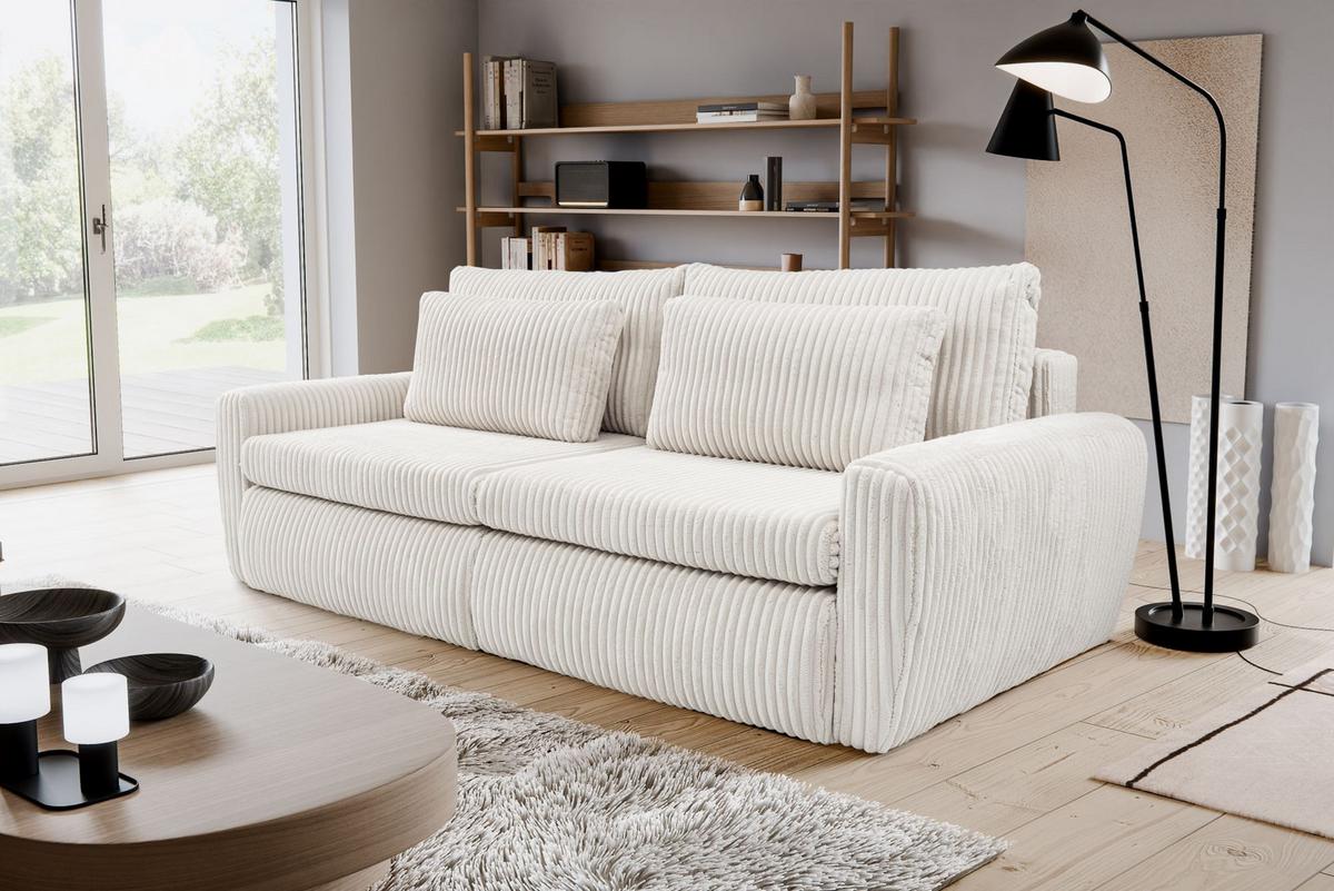 Trosjed Na Razvlačenje Mevi - bež, Moderno (240/72-90/120cm) - Modern Living
