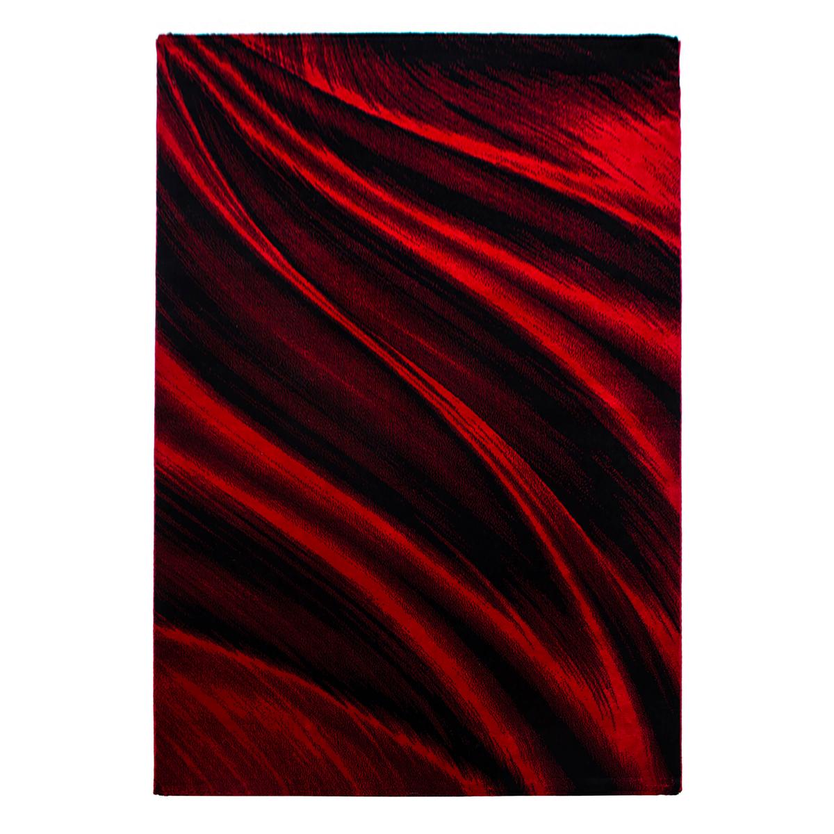 Flachwebeteppich Miami Rot ca. 240x340cm - Rot, Design, Textil (240/340cm) - Novel