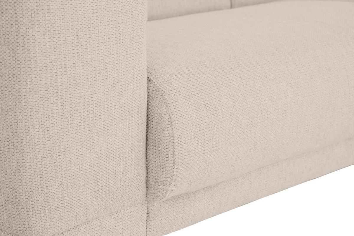 SOFA TRZYOSOBOWA OSLO_LZ - beżowy/czarny, Design, tkanina/drewno (218/77/93cm) - MID.YOU