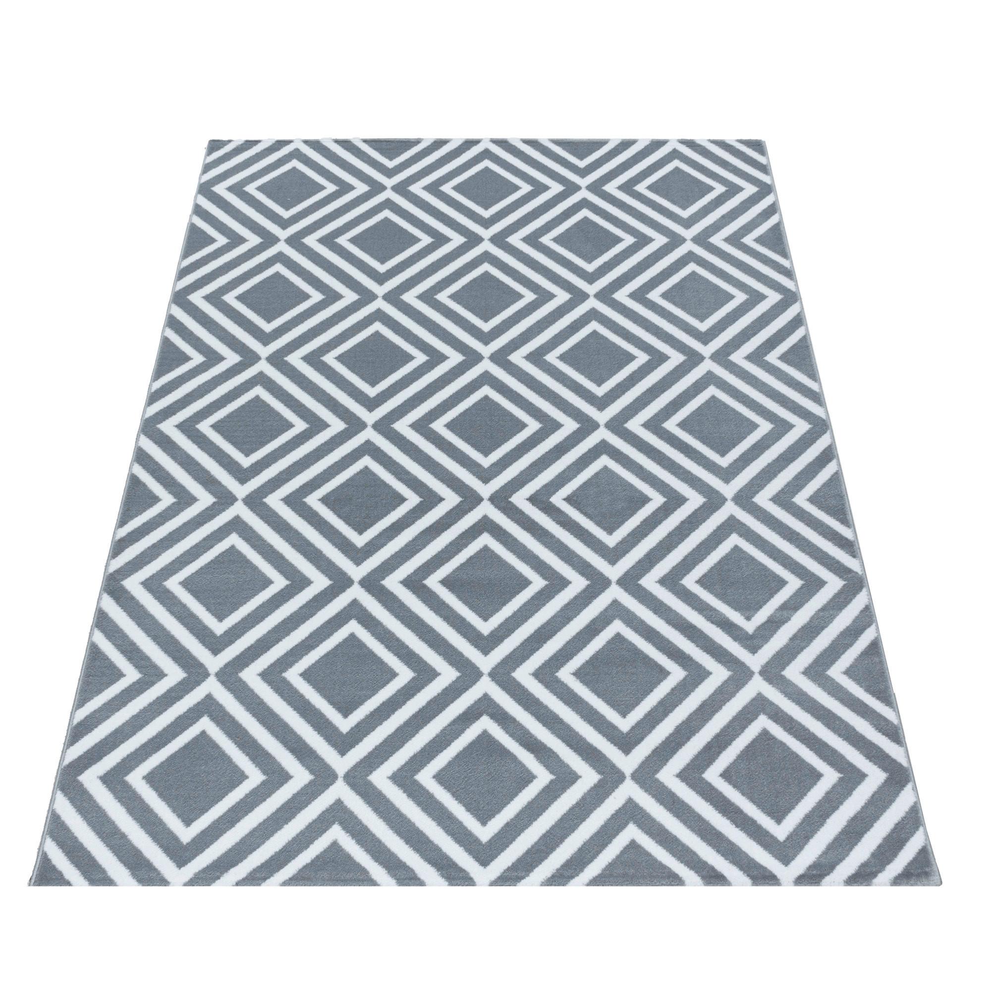 Webteppich Costa Grau ca. 200x290cm - Grau, Design, Textil (200/290cm)