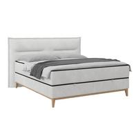 Postelja Z Vzmetnico Smile, Srebrna, 180x200 - srebrne barve, Konvencionalno, kovina/tekstil (180/200cm) - Premium Living