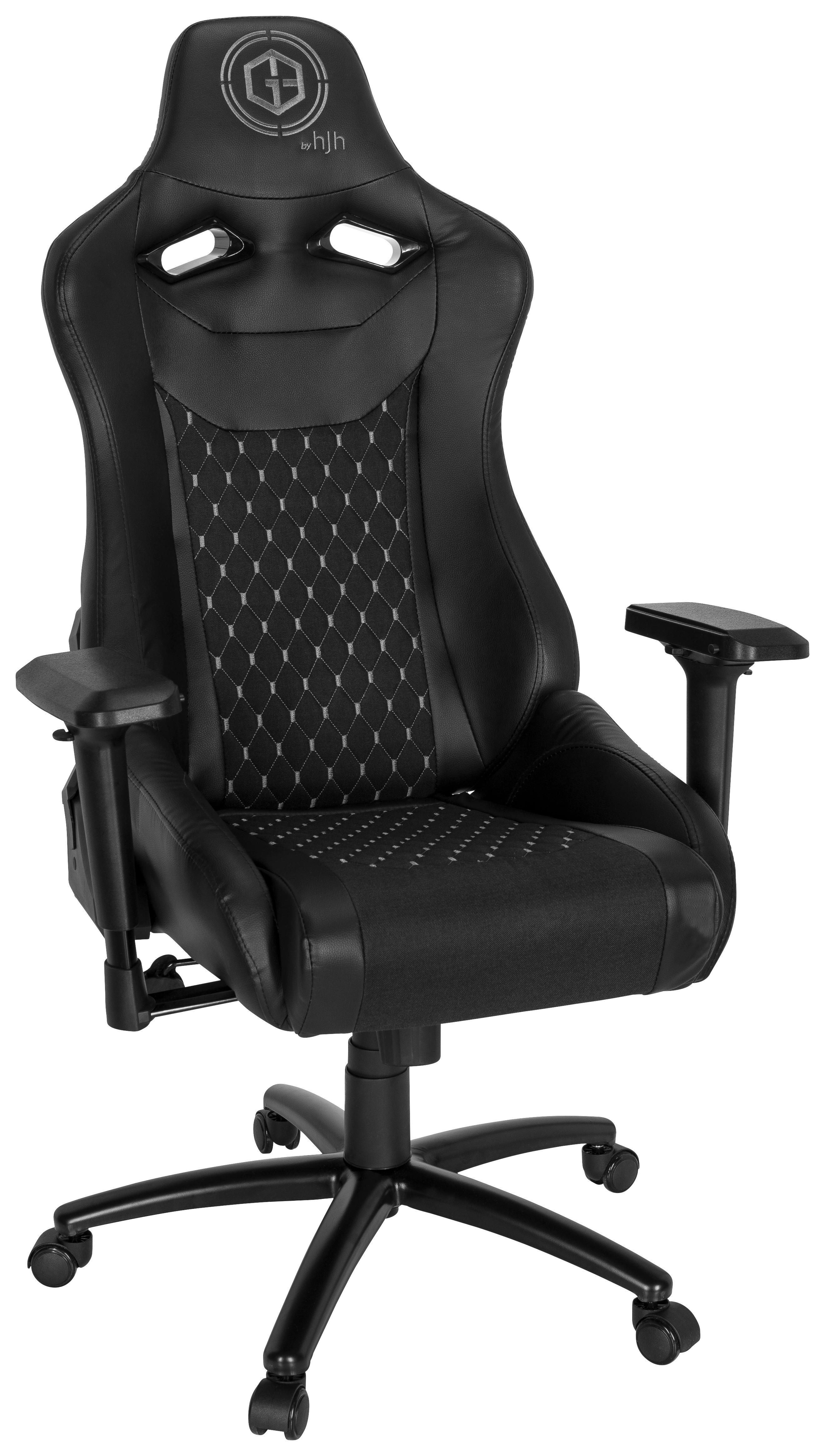 Gaming Stol Gamebreaker Sx 04, Črna - črna/bela, Moderno, kovina/umetna masa (74/137/66cm) - MID.YOU