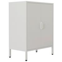 KOMMODE FLOKAS S - Weiss, Design, Metall (60/80/35cm) - MID.YOU