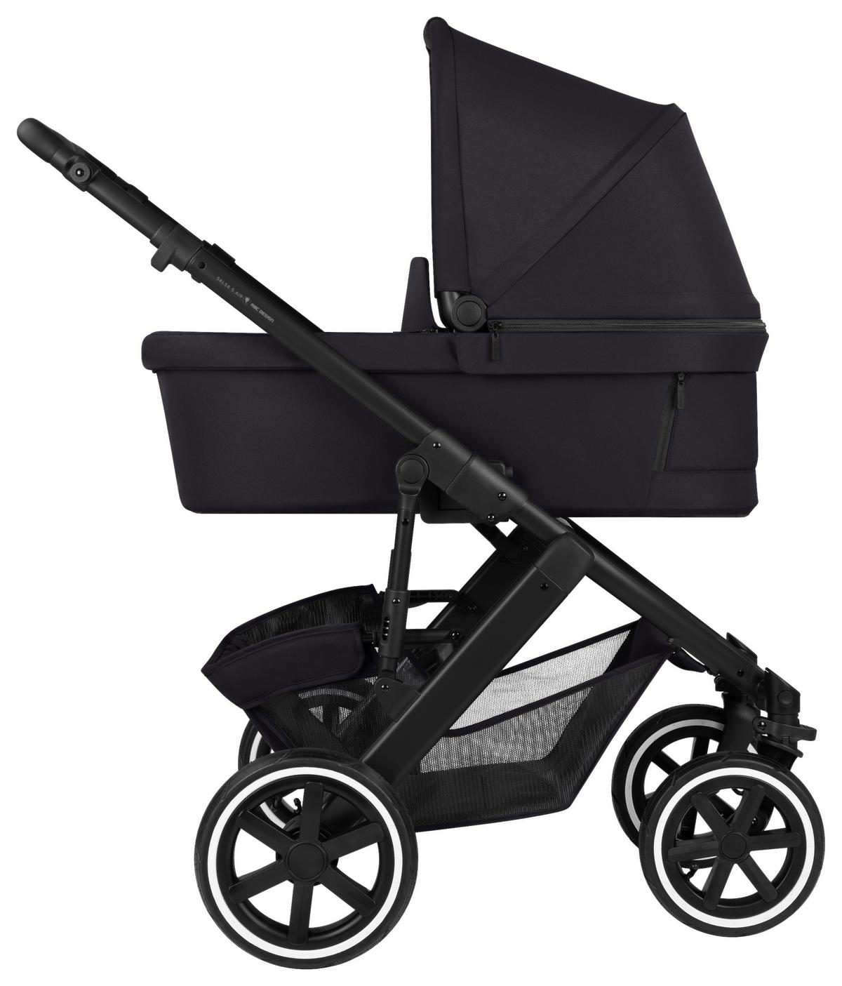 WÓZEK DZIECIĘCY - ZESTAW SALSA 5 AIR - czarny, Basics, metal/tkanina (63/118/95,5cm) - ABC Design