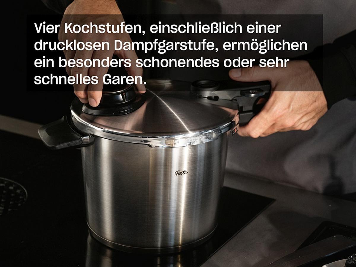 SZYBKOWAR 622-412-04-070/0 FISSLER - kolor srebrny, Basics, metal (22cm) - Fissler