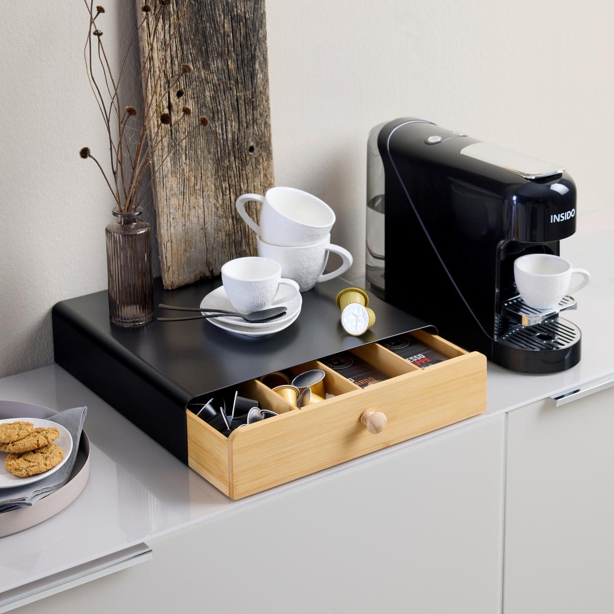 Organizator George 33x31x7,5cm - prirodne boje/crna, Konvencionalno, metal/prirodni materijali (33/31/7,5cm) - Mömax