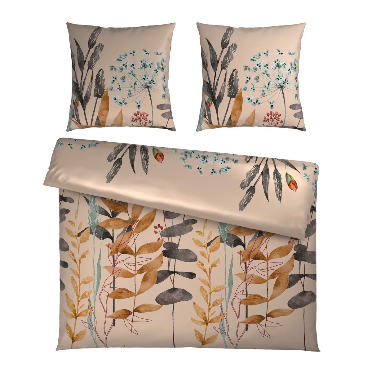 Bettwäsche Leavi XXL Beige ca. 200x200cm - Beige, MODERN, Textil (200/200cm) - Mömax