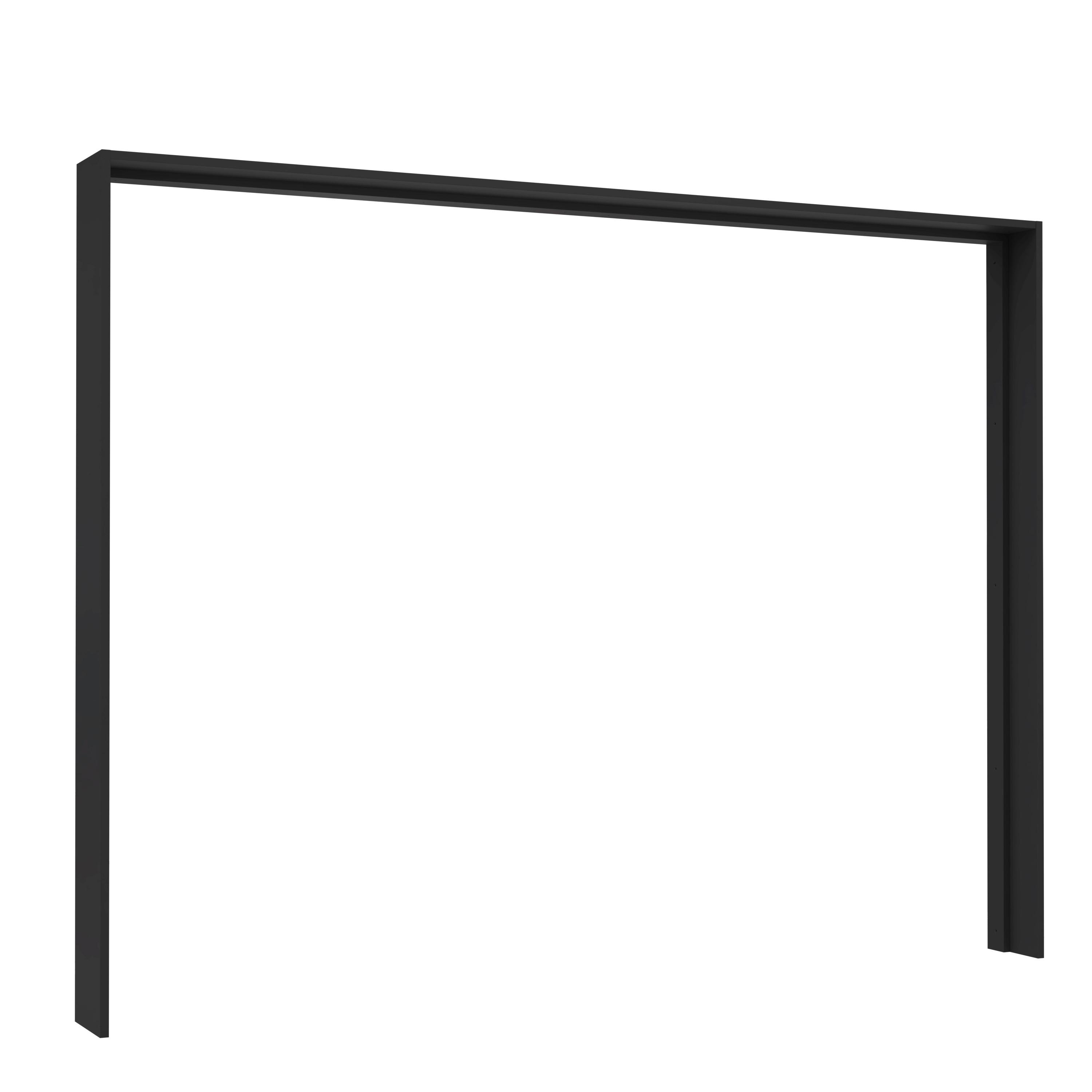 RAMA DULAP DALATE - negru, Modern, material pe bază de lemn (279,4/214,4/23,8cm) - Mömax