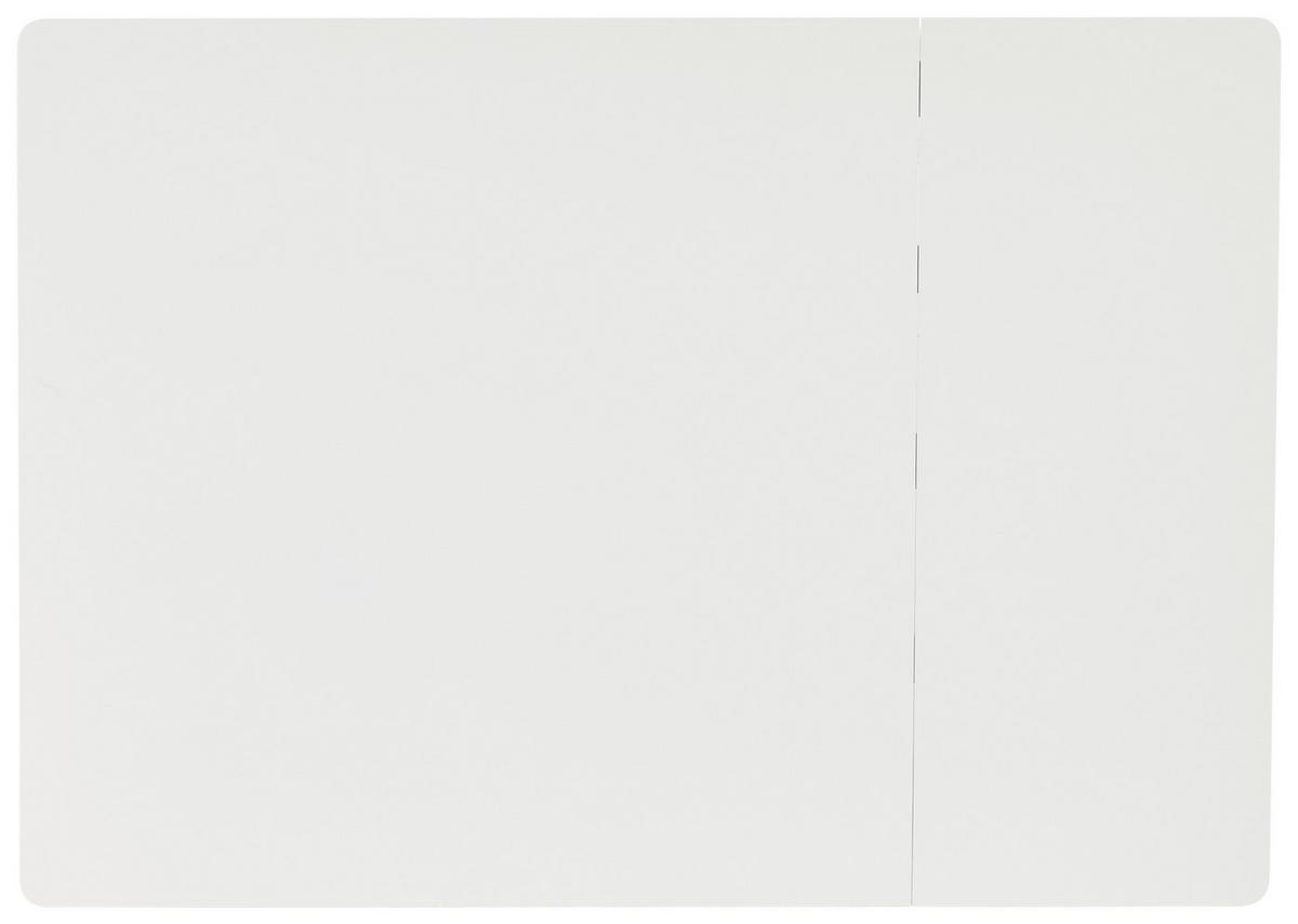 Esstisch in Naturfarben/Weiß - Weiss/Naturfarben, Modern, Holz/Holzwerkstoff (75/75-105/75cm) - Mömax