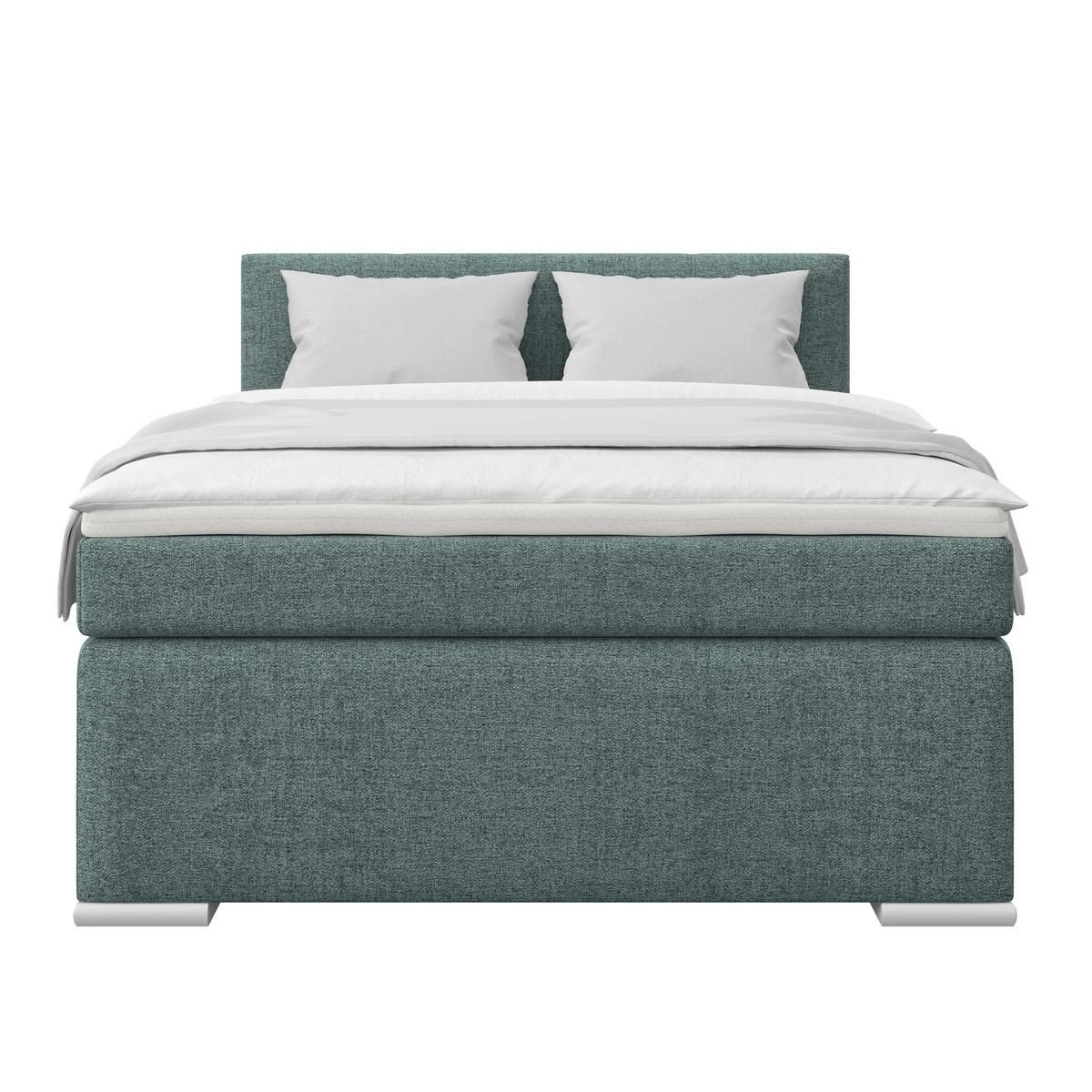 PAT BOXSPRING MIRA 1 - albastru, Basics, textil (120/200cm)