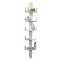 Wandregal Pepe ca. 35x180 cm Holz Weiß - Weiß, Natur, Holz (35/180/17cm) - MID.YOU