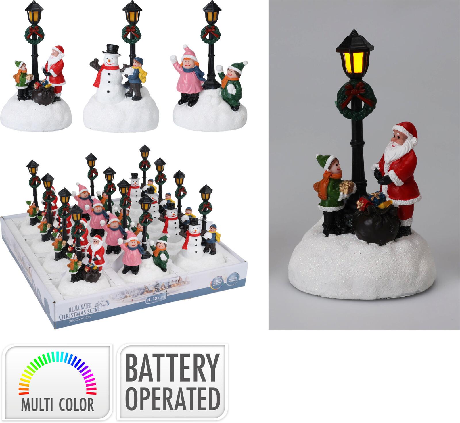 Led Božićna Figura Rae - bijela/crvena, Basics, plastika (8/13cm)