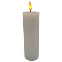 Lumânare LED Shiny - alb, Konventionell, plastic/materiale naturale (5/15cm) - Modern Living