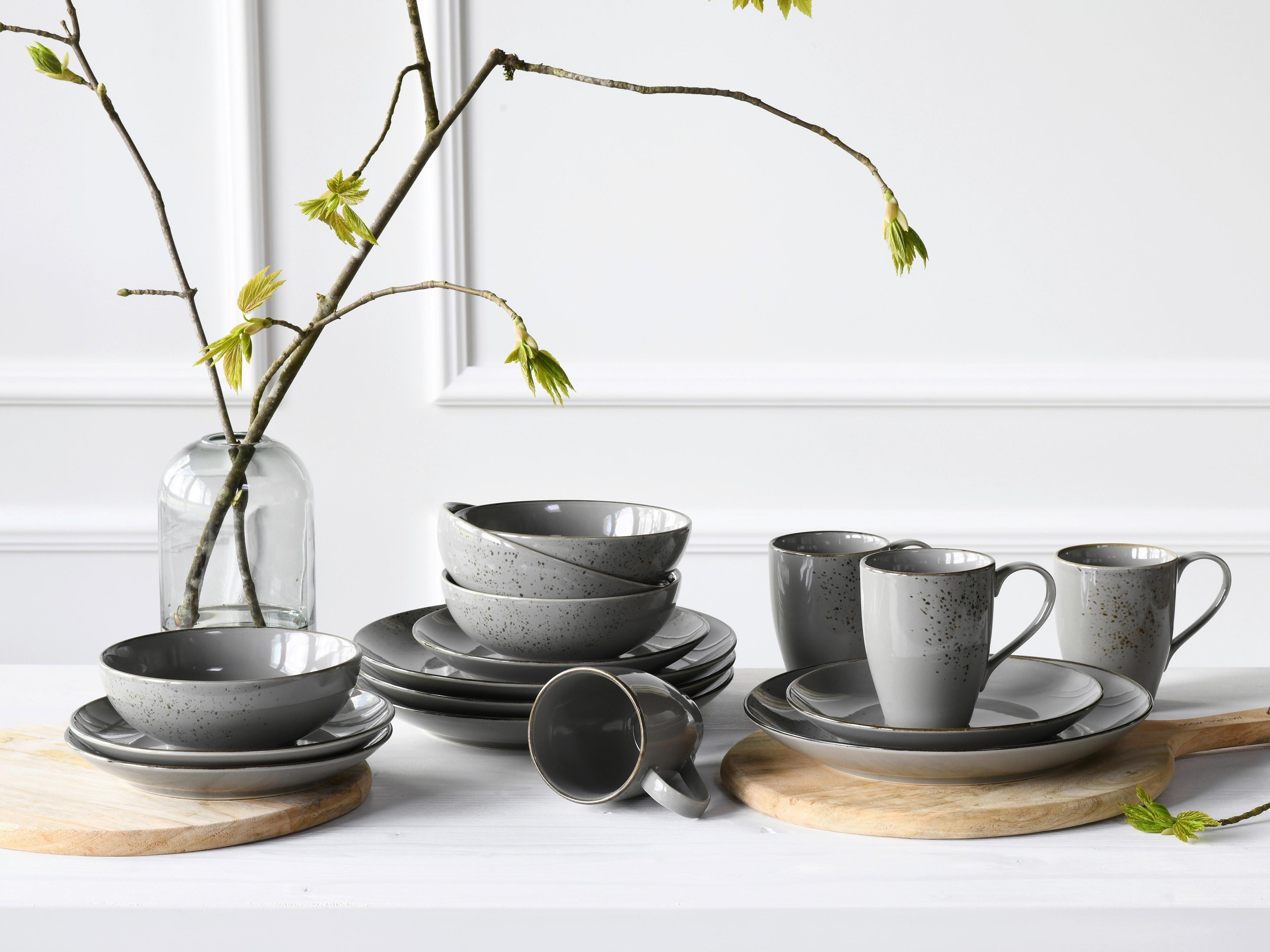 Set Posod Stone, 6-Delni - siva, Trend, keramika (16,5cm) - Creatable