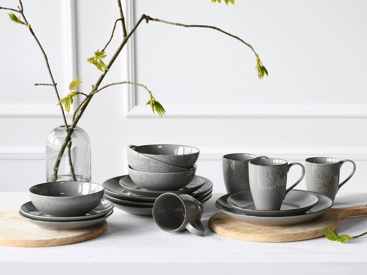 Set Posod Stone, 6-Delni - siva, Trend, keramika (16,5cm) - Creatable