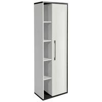 Hängeschrank In Anthrazit/weiss - Weiss Hochglanz/Anthrazit, Modern, Holzwerkstoff/Kunststoff (50/160/31cm) - Mömax