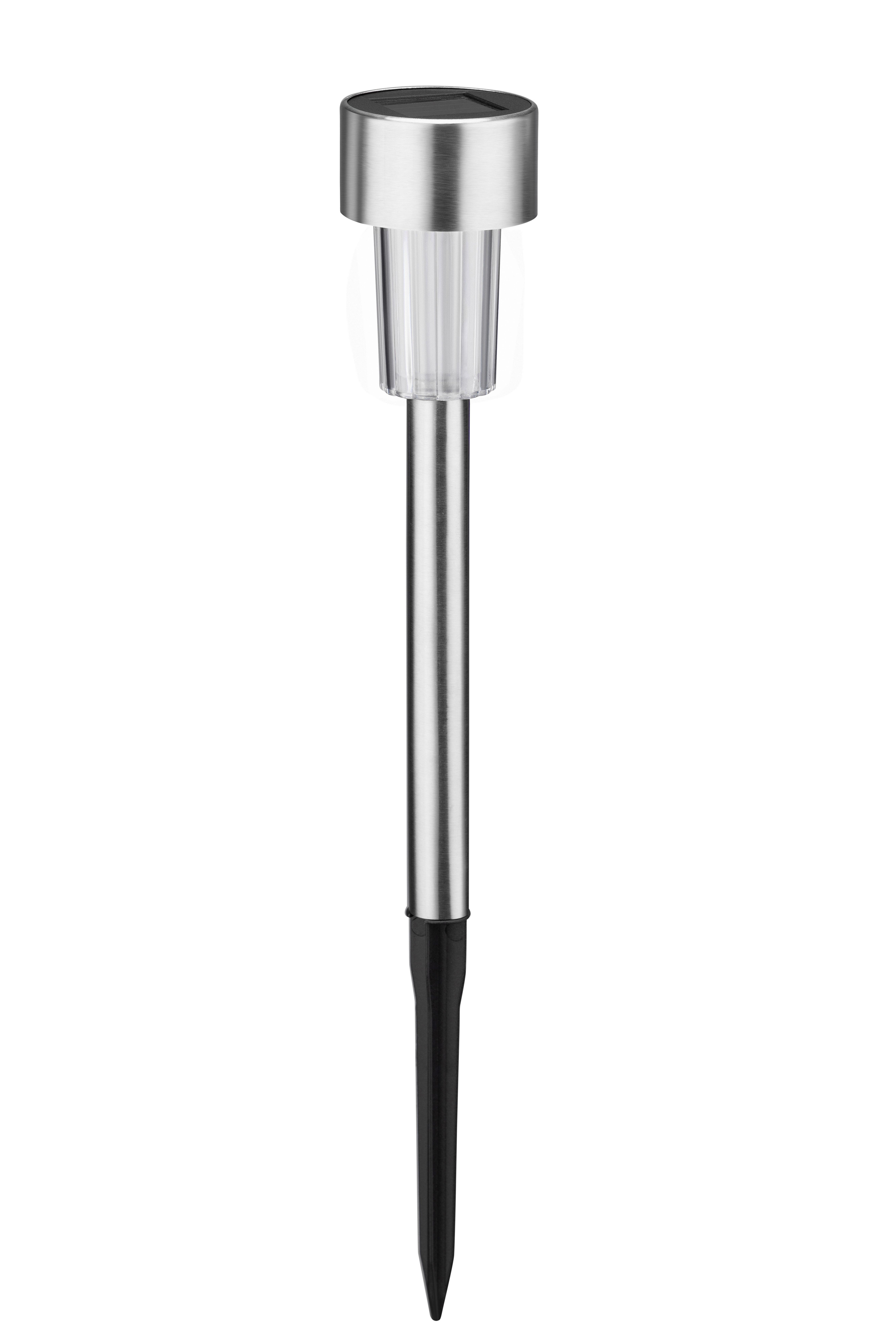 Solarna Svetilka Bil - barve nerjavečega jekla, Konvencionalno, kovina/umetna masa (4,5/30,5cm) - Mömax