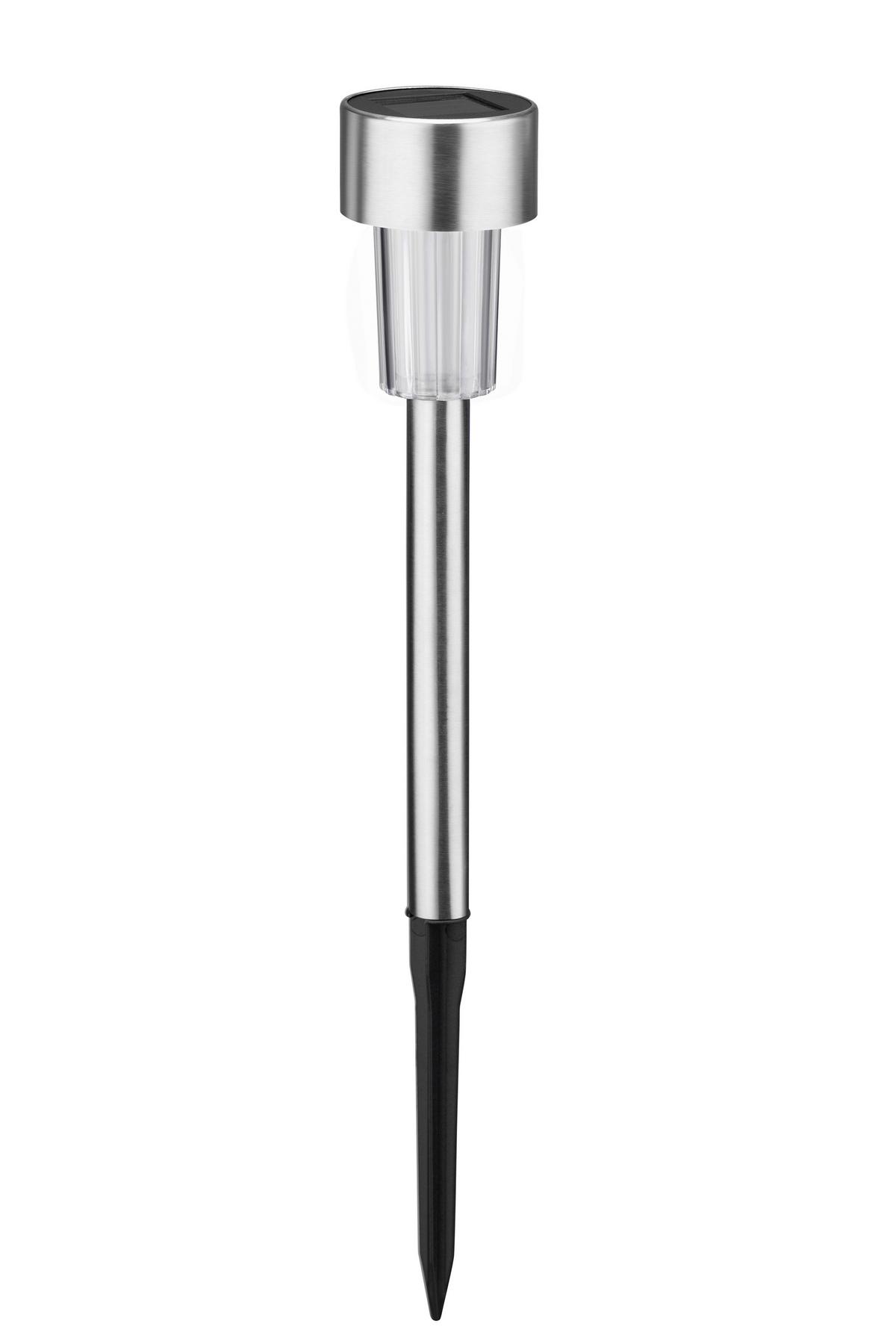 Solarna Svetilka Bil - barve nerjavečega jekla, Konvencionalno, kovina/umetna masa (4,5/30,5cm) - Mömax