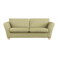 3-Sitzer-Sofa Devado Limette Cord - Limette/Naturfarben, Holz/Textil (216/70-85/95cm) - Mömax