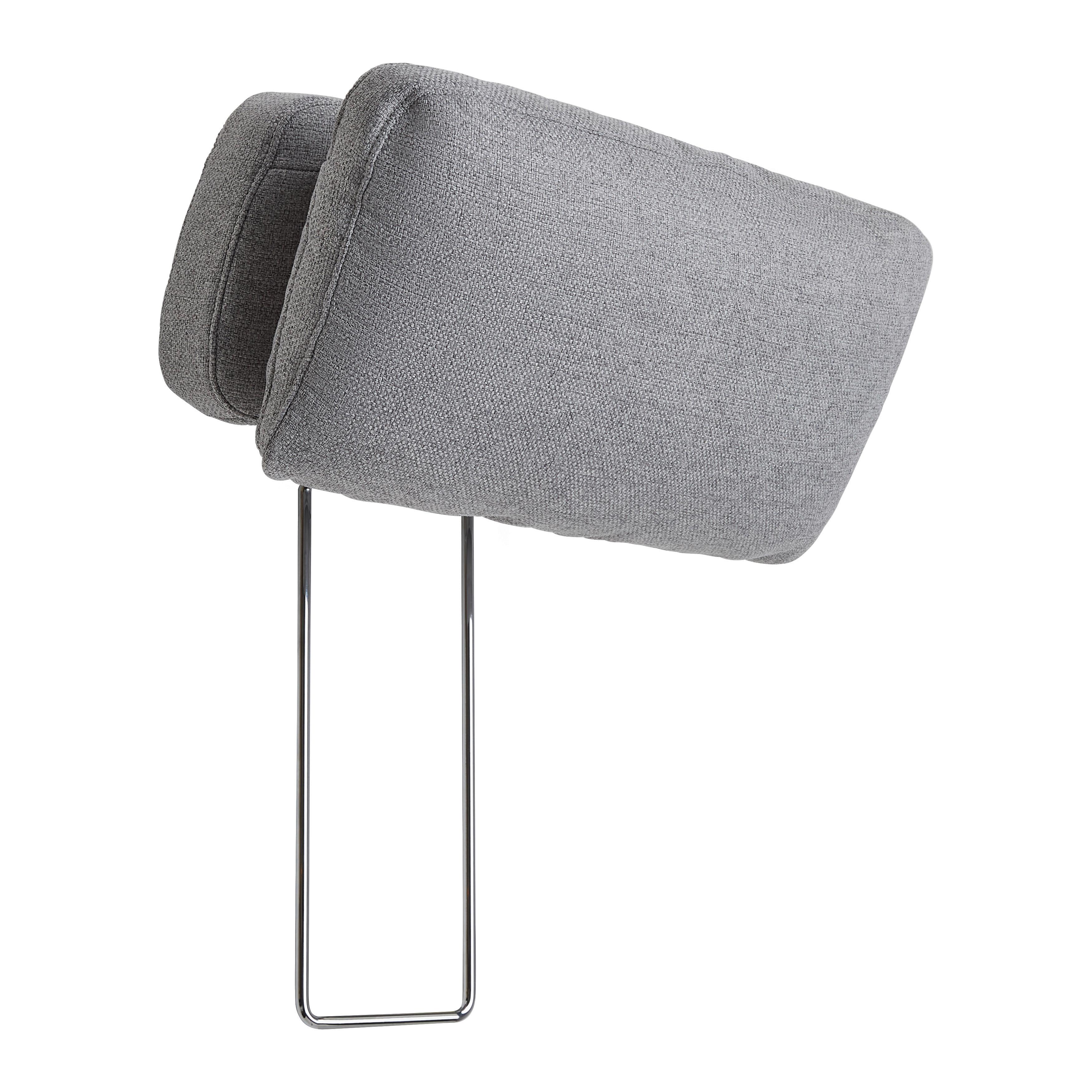 Kopfstütze Corvara Plus Grau - Grau, Modern, Textil (1/1/1cm) - Premium Living