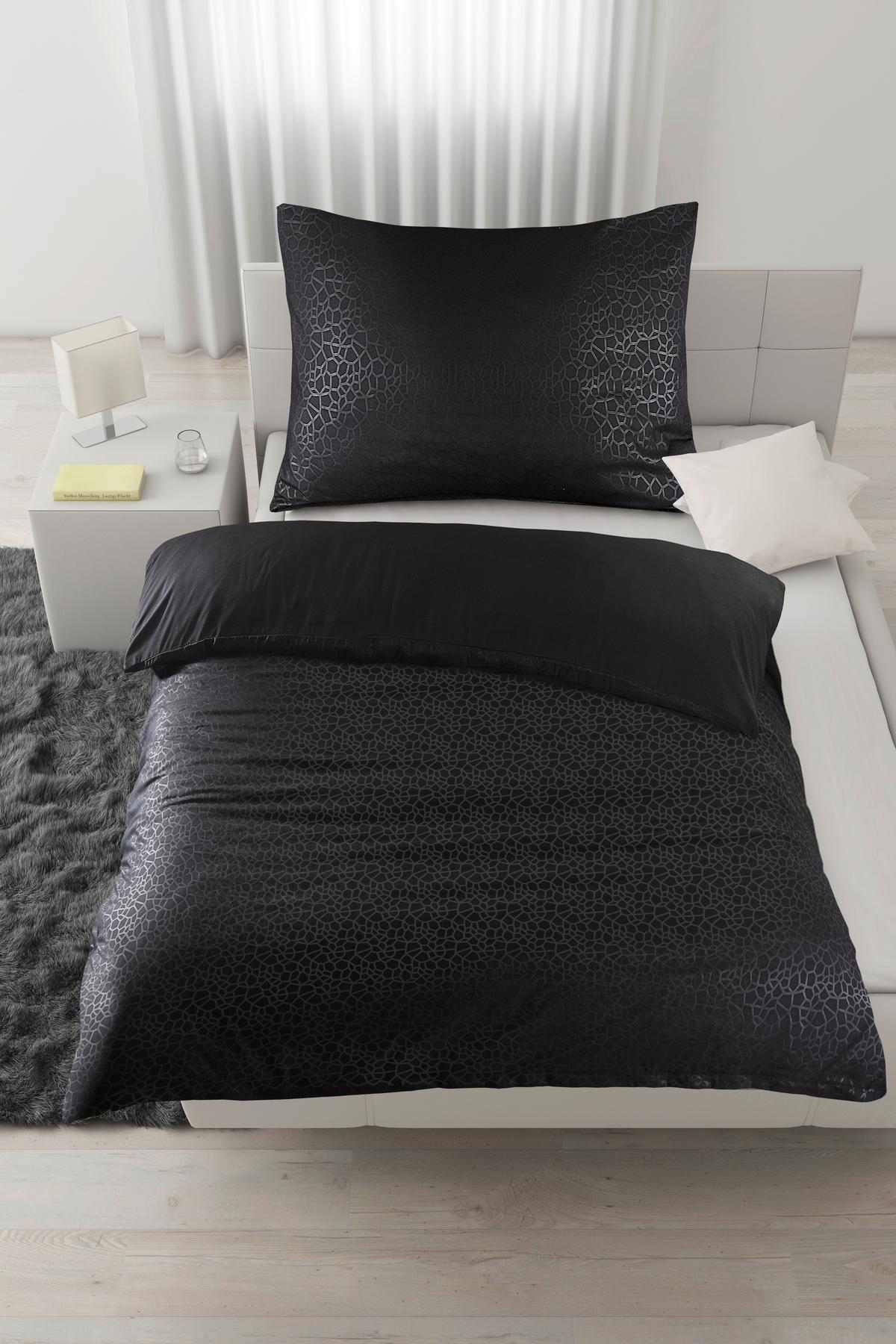 Posteljina Animal 140x200/60x80cm - crna, Konvencionalno, tekstil (140/200cm) - Mömax