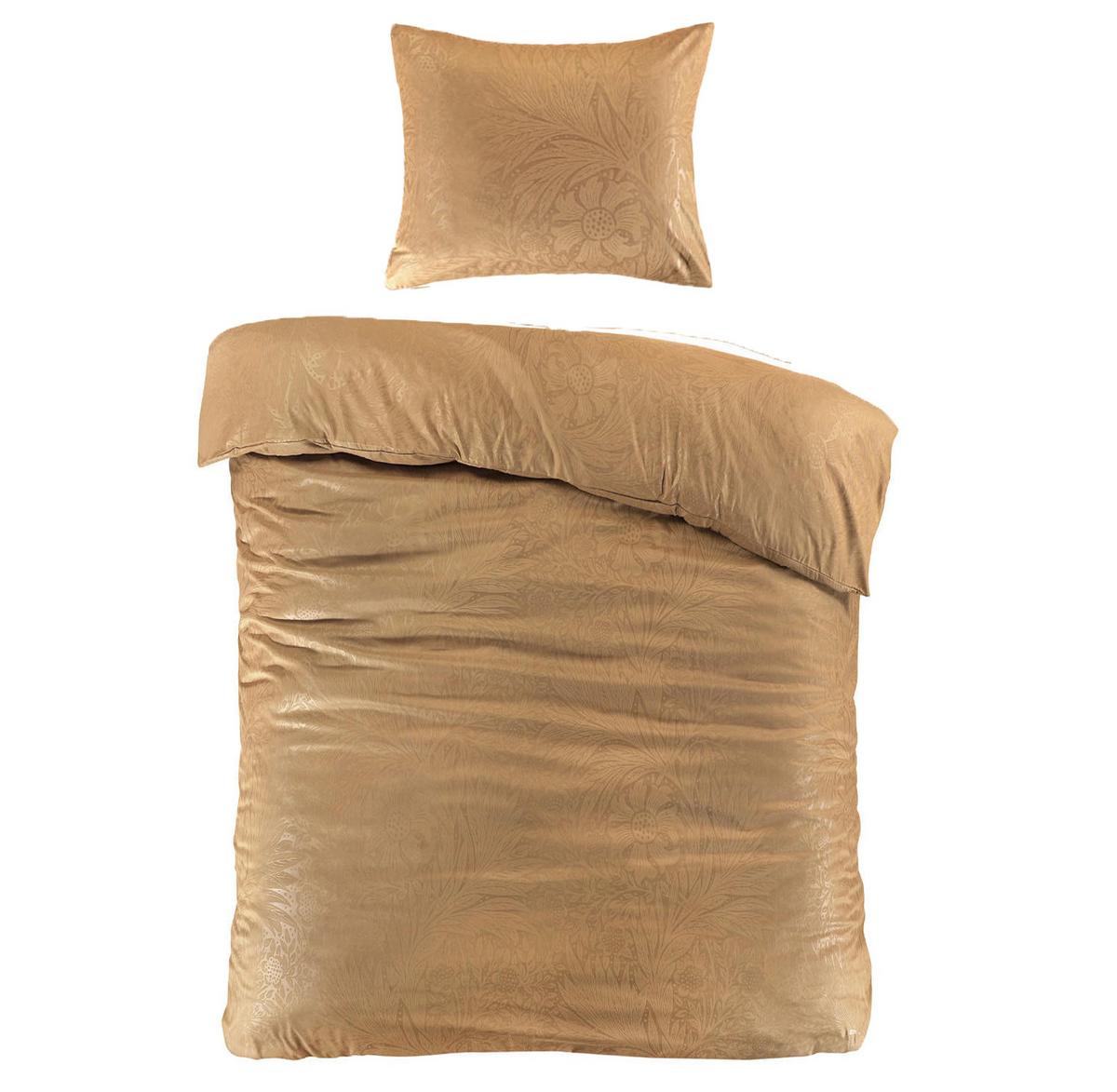 Posteljnina Ornament, Zlata, 60/80, 140/200 - temno rumena, tekstil (140/200cm) - Mömax