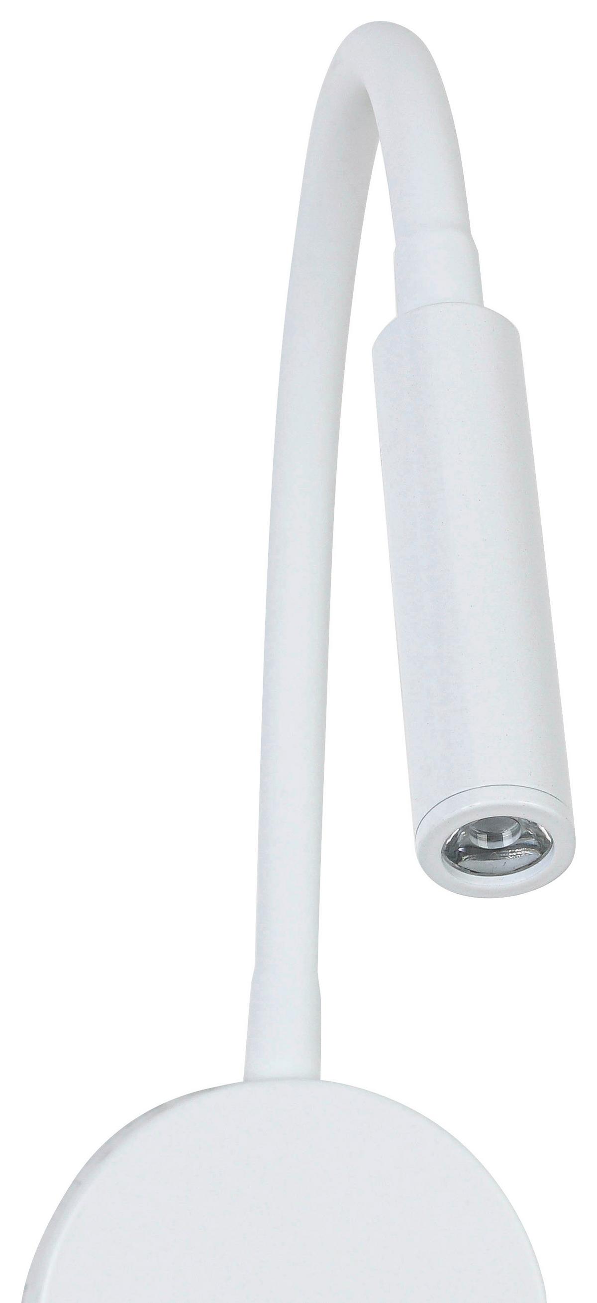 Led Svjetiljka Zidna Huoim - bijela, Konvencionalno, metal/plastika (3/8/46cm) - Mömax