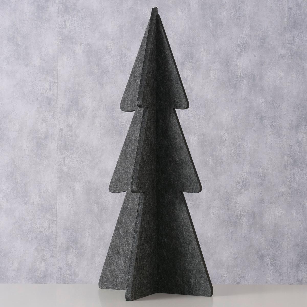 CHOINKA DEKORACYJNA 2052992 - ciemnoszary, Basics, tkanina (35/35/79cm) - Boltze Home
