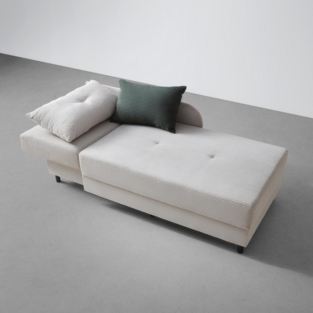 Liege Nova in Perlmutt - Perlmutt/Schwarz, MODERN, Holz/Textil (85/62/145cm) - Mömax
