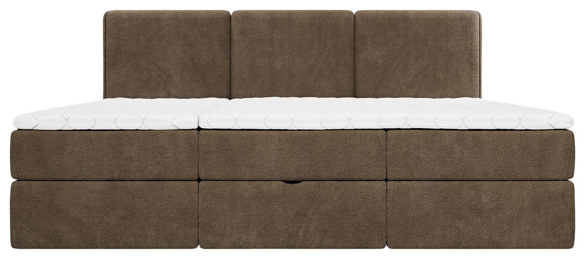 Familienbett Domino Combo II Braun ca. 240x200cm - Schwarz/Braun, MODERN, Holz/Holzwerkstoff (240/200cm) - MID.YOU