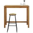 Barhocker in Schwarz/Kieferfarben - Schwarz/Kieferfarben, LIFESTYLE, Holz/Metall (30/74/30cm) - Modern Living Barhocker in Schwarz/Kieferfarben - Schwarz/Kieferfarben, LIFESTYLE, Holz/Metall (30/74/30cm) - Modern Living