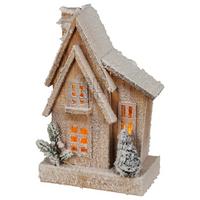 Dekohaus Haus - Tannenholzfarben, Holz (11/33/21cm)