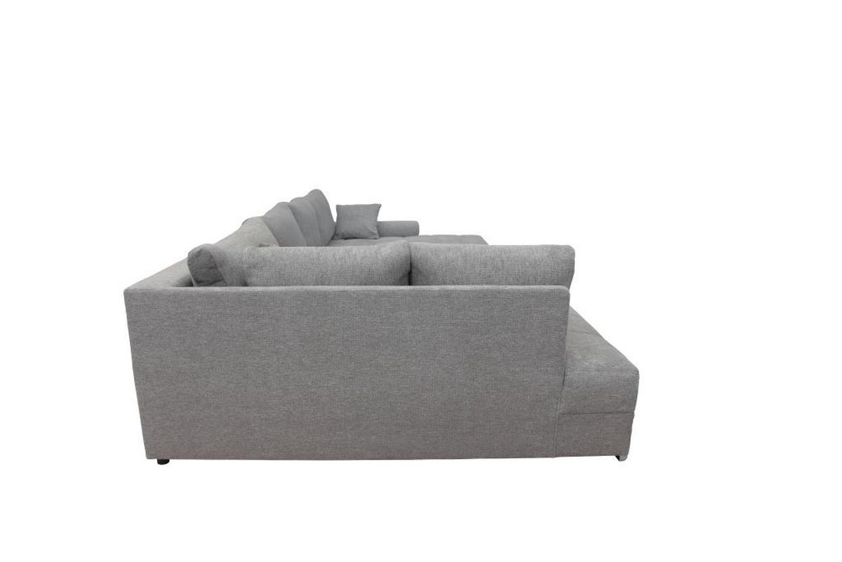 Kutna Garnitura Senso - siva/boje kroma, Moderno, tekstil/drvo (197/346/183cm) - Modern Living