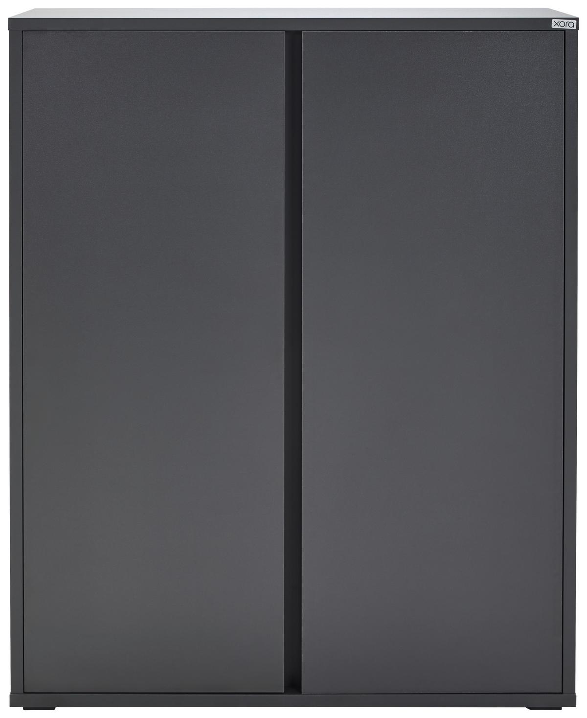 SZAFKA NA BUTY LIV - antracytowy, Konventionell, materiał drewnopochodny/tworzywo sztuczne (97,5/120/34cm) - Xora