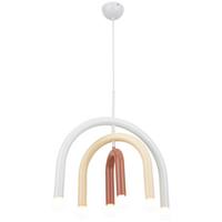 LAMPA WISZĄCA KEKE - czerwony/kremowy, Design, metal (45/35/120cm) - Collett's Monde