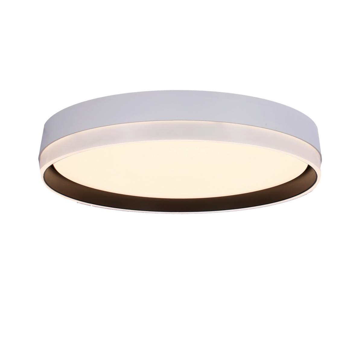 Led Stropna Svjetiljka Florida - bijela/crna, Konvencionalno, metal/plastika (40/40/7.5cm)
