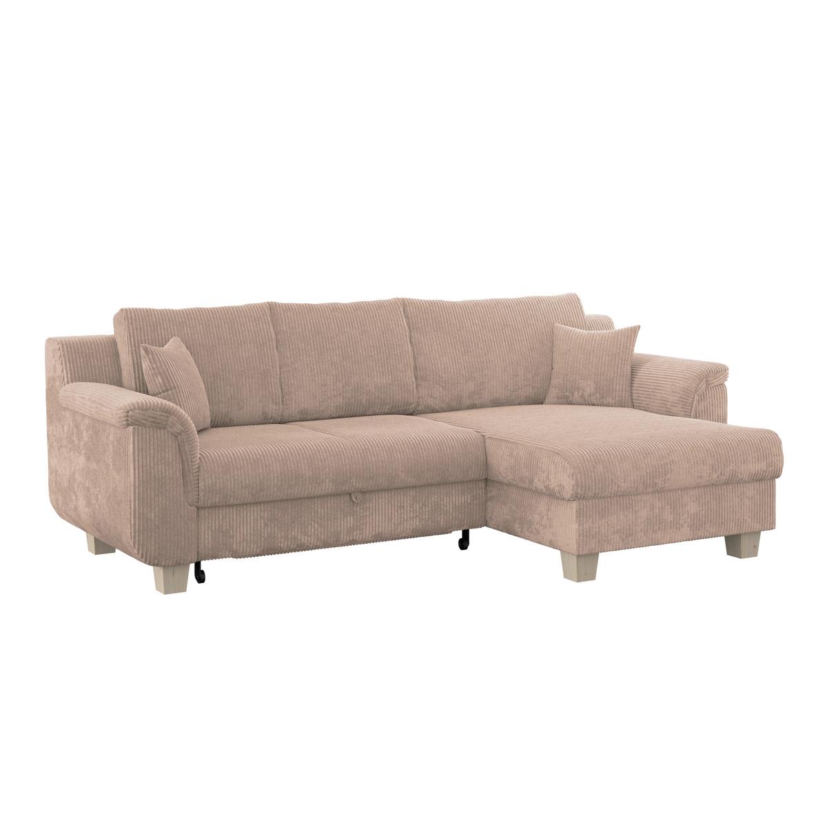 Colţar ALEX - bej, Modern, textil (246/88cm) - Modern Living