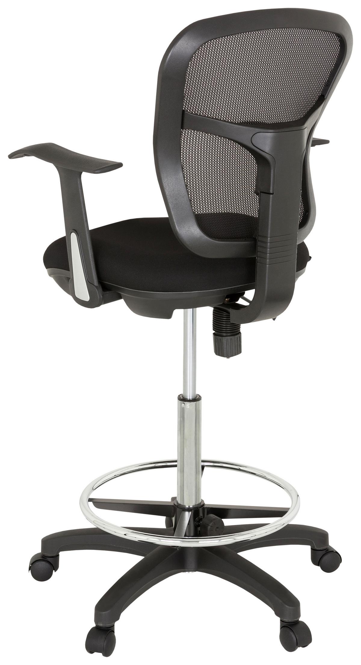 Vrtljivi Stol Top Work 108, Črna - črna, Basics, umetna masa/tekstil (62/115/55cm) - MID.YOU