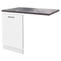 Letvica Pomivalnega Stroja Lucca, Bela, Rjava - bela/sivorjava, Konvencionalno, leseni material (110/85/60cm) - FlexWell