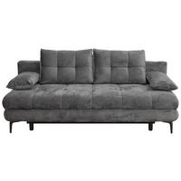 Trosjed Perla - boje grafita/crna, Konvencionalno, tekstil/metal (203/94/96cm) - Modern Living