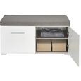 Garderobenbank Weiß/Silbereichenfarben - Chromfarben/Silberfarben, MODERN, Holz/Kunststoff (85/38/38cm) - Premium Living Garderobenbank Weiß/Silbereichenfarben - Chromfarben/Silberfarben, MODERN, Holz/Kunststoff (85/38/38cm) - Premium Living